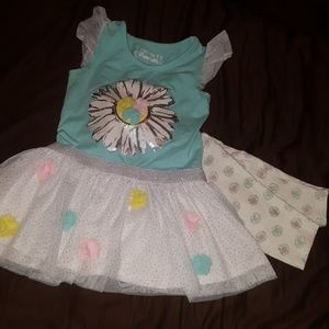 Flapdoodles Flower Top and Crop Pants